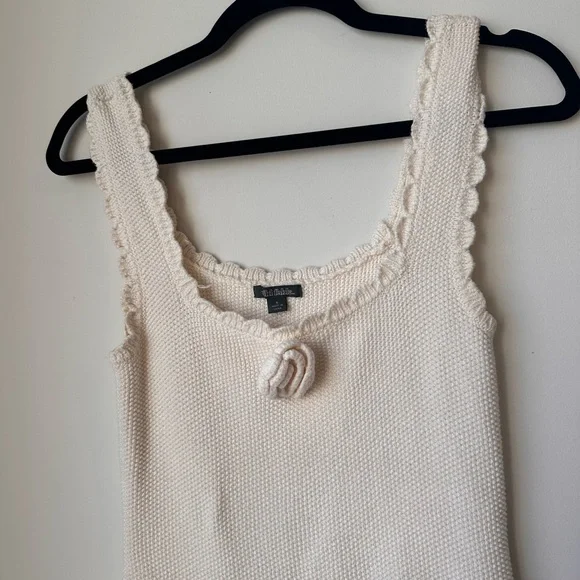 Wild Fable Rosette Mini Sweater Dress in Cream size Small - Picture 3 of 10